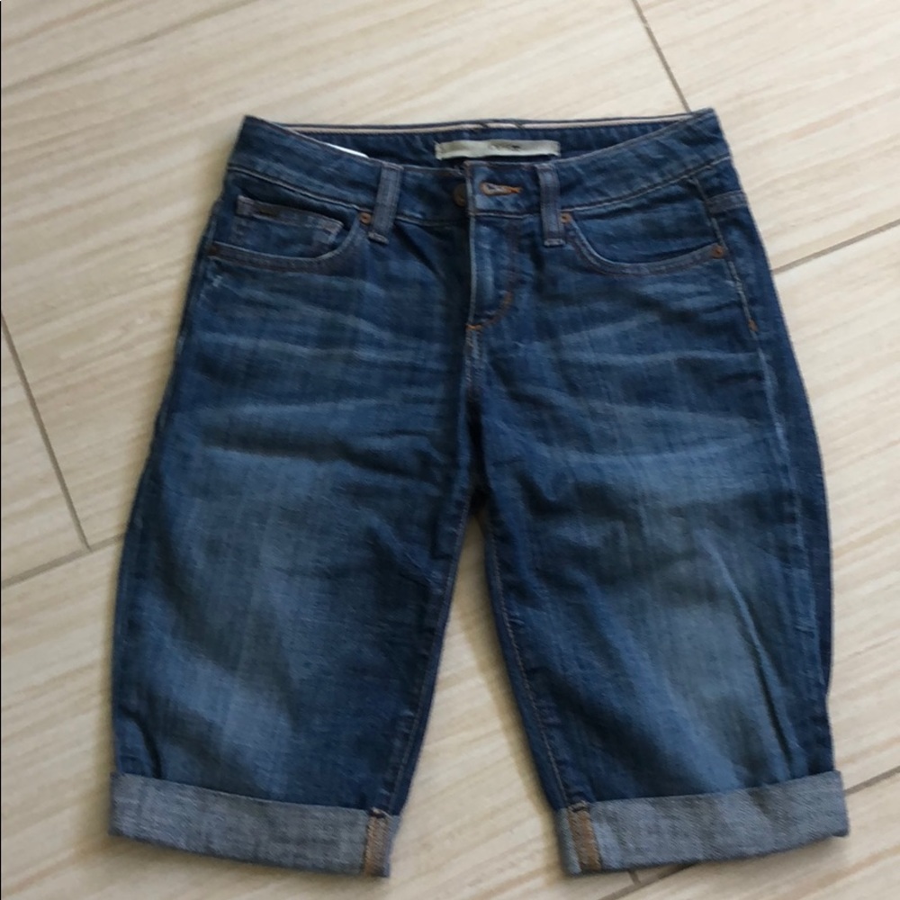 Joe's Jeans Dark Blue Denim Jean Shorts